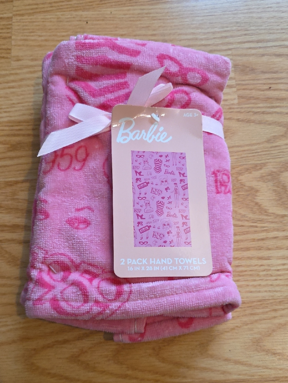 Barbie Pink Decorative 2-Pack Hand Towels